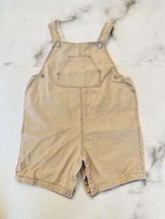 Petit Bateau ストライプロンパース 18M