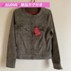 &LOVE アンドラブ ブルゾン 新品 フリル付き 可愛い バックフリルデニムジャケット ジャケット、ブルゾン ＆ LOVE CLOSET