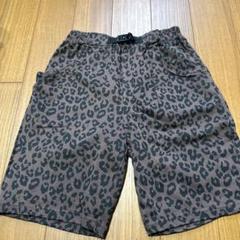 ヒョウ柄ハーフパンツ ウエストゴム付き