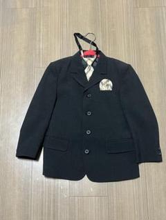 美品✴︎ヒロミチナカノ✴︎かすれ杢スーツ4点セット✴︎120 美品✴︎ヒロミチナカノ✴︎かすれ杢スーツ4点セット✴︎120