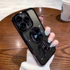 iphoneXR 宇宙飛行士　黒ケース iphoneケース