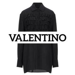 VALENTINO - VALENTINO ヴァレンティノ 黒 フローラル柄 シルク