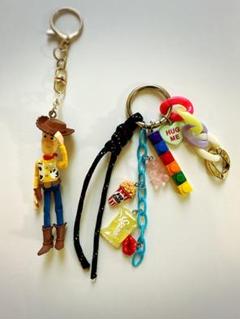 ウッディキーホルダー＋じゃらじゃらキーホルダー2点セットのサムネイル