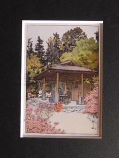 吉田博、北陵、希少な額装用画集より、新品高級額装付、状態良好 吉田博、北陵、希少な額装用画集より、新品高級額装付、状態良好