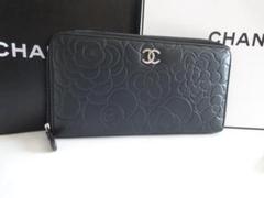超美品★シャネル CHANEL カメリア【ラウンドファスナー】長財布★G20