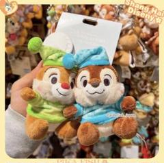 【正規品】チップとデール　冬　ぬいぐるみキーホルダー　2点セット　上海ディズニー 2205541334.jpg?1710420932