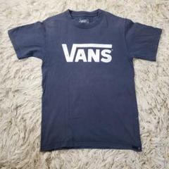 TS-BB015 古着 VANS プリント Tシャツ ブラック