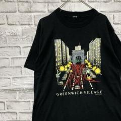USA製90sヴィンテージTシャツ！シングルステッチ　ブラック半袖古着L 9