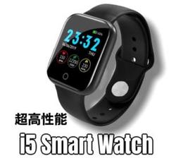 i5 スマートウォッチ スポーツ オシャレ ギフト プレゼント ブラック
