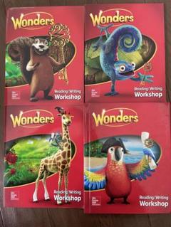 値下げしました！アメリカ 教材書 Wonders Grade1 4冊セット