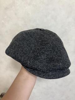 メンズ　グレー ハンチング帽 フリーサイズ