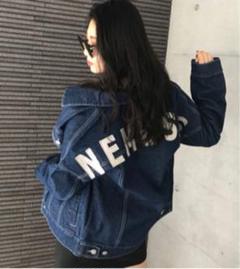 アンビー デニム Gジャン ジャケット ロゴ