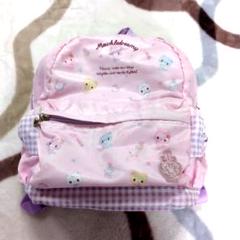 ♡サンリオMewkledreamyリュックピンク チェックキャラクター柄