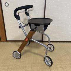 竹虎 ヒューマンケア 室内用歩行車 レッツゴーミニ ウォールナット 竹虎 ヒューマンケア 室内用歩行車 レッツゴーミニ