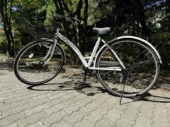 ママチャリ自転車（変速ギアつき）　白色　ほぼ新品　札幌 ママチャリ自転車（変速ギアつき）白色ほぼ新品札幌