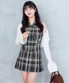 OLIVE des OLIVE ノースリーブシャツミニワンピース　ブラウン ノースリーブシャツミニワンピース（ワンピース）｜OLIVE des