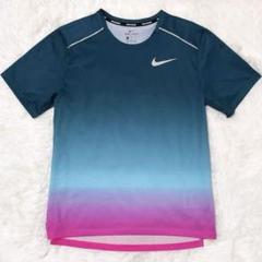 ナイキ　ランニング　風車　NIKE running 上下セット　グラデーション ナイキ ランニング Tシャツ ショーツ セットアップ 上下 風車