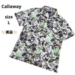 キャロウェイ Callaway ボタニカル柄 花柄 ポロシャツ ゴルフウェア
