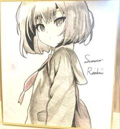 手描き　オリジナルイラスト　色紙