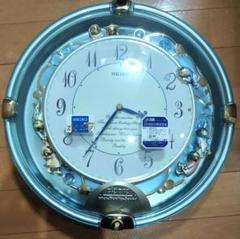 SEIKO メロディー時計 青 オーバル型
