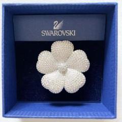 【箱付き】★swarovski★ スワロフスキー 『Marylou』ブローチ 茅◎ スワロフスキー SWAROVSKI ユリ 百合 ブローチ 箱付き