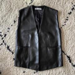 2025年最新】zara フェイクレザーベストの人気アイテム - メルカリ