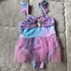 女の子用ワンピース水着（グラデーション）　人魚　アリエル　120cm