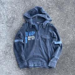 DIESEL 旧タグ アーカイブ Y2K ジップパーカー ネイビー