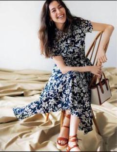 未使用　美品　ラルフローレン 花柄ノースリーブワンピース 150 ネイビー ✨新品タグ付✨ローレンラルフローレン 花柄ワンピース