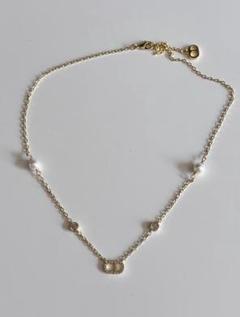 Dior パールネックレス ゴールドチャーム Dior パールネックレス ゴールド - メルカリ