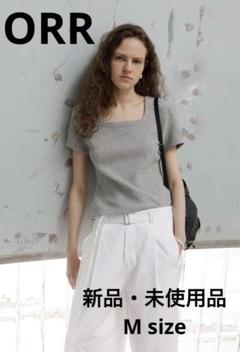 Tシャツ・カットソー ORR Embo square neck t-shirt ORR Embossed square neck t-shirt gray M - メルカリ
