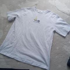 美品ヴィクリアベッカム白ロゴTシャツVVB