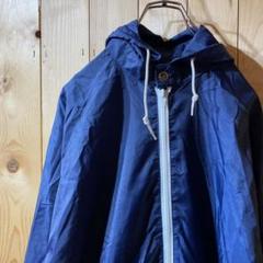ss4806 クロコダイル ハーフジップ ナイロン ジャケット 紺 M