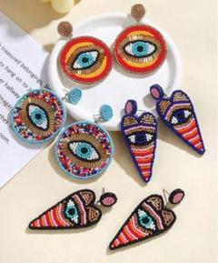 １ペア 個性的ピアス ⭐️大人気商品⭐️新品未使用⭐️ ビーズピアス