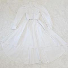 リルリリー　pain シャツワンピース コルセット 白