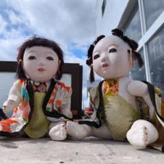 虚ろな目をした人形達… こわい 市松人形 昭和レトロ - メルカリ