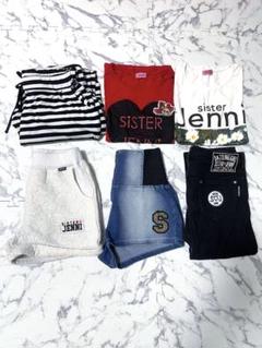 シスタージェニィ 160cm 6点セット ボトムス Tシャツ オールインワン