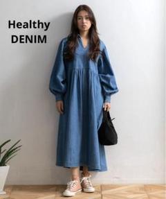 Healthy DENIM【LEE別注】Marshmallow デニムワンピース