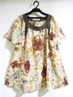 ピンクハウス × カールヘルム SCHWAPINK☆綿 シルク 花柄 トップス