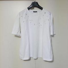 マリナリナルディ 大きいサイズ ストレッチTシャツ 白 サイズM