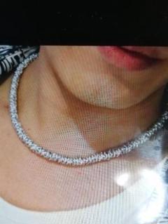 中古品 ネックレスホワイト シルバー チョーカー検GACKT
