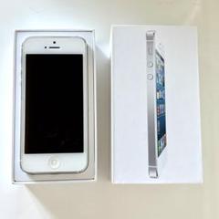 【美品】iPhone 5 ホワイト 64GB softbank 箱付き