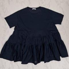 yori 定番ティアードカットソー ネイビー
