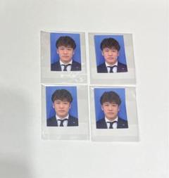 小西雄大選手　証明写真風シール４枚　モンテディオ山形