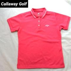 極美品　Callaway Golf　L　レディース　半袖　ポロシャツ　ピンク
