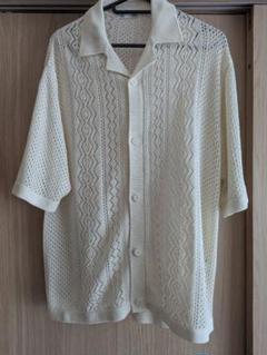 GU ウォッシャブルメッシュニットシャツ