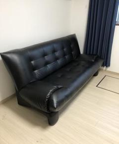 純国産品 エレファ ソファベッド 203✕88✕86✕43 ブラック