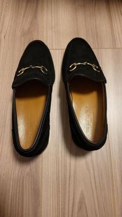 美品 GLENFORD 41 スエードペニーローファー シューズ