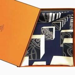 2410-209｜美品｜エルメス カレ90 スカーフ シルク イエロー 夢