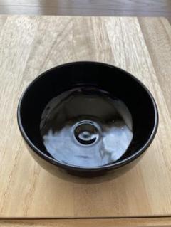 西森静楽作　黒楽　ノンコウ写　千鳥　茶碗　共箱　茶道具　A 西森静楽作 黒楽 ノンコウ写 千鳥 茶碗 共箱 茶道具 A